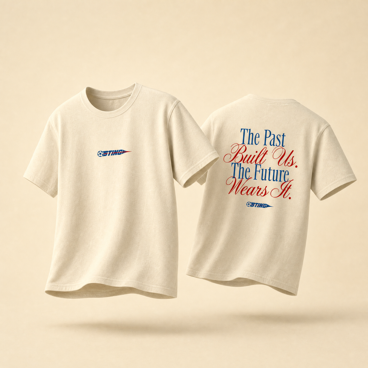 Sting Legacy Collection | Unisex Past Built Us Tee | Ivory – back view
