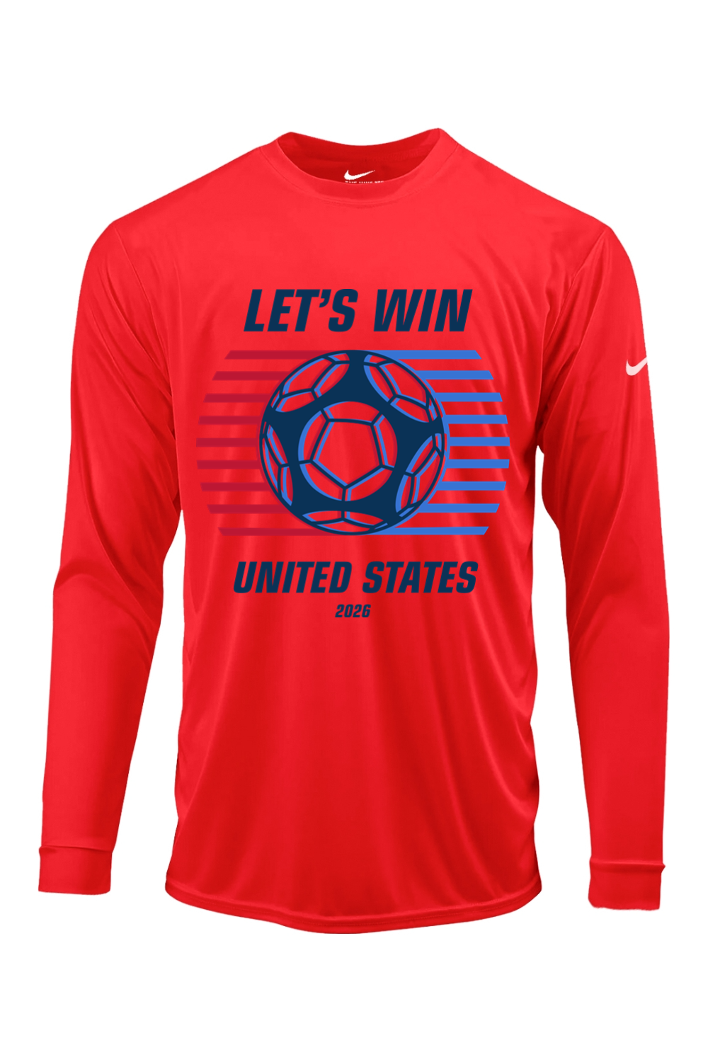 USA Let's Win | Nike Core Cotton Long Sleeve T-Shirt