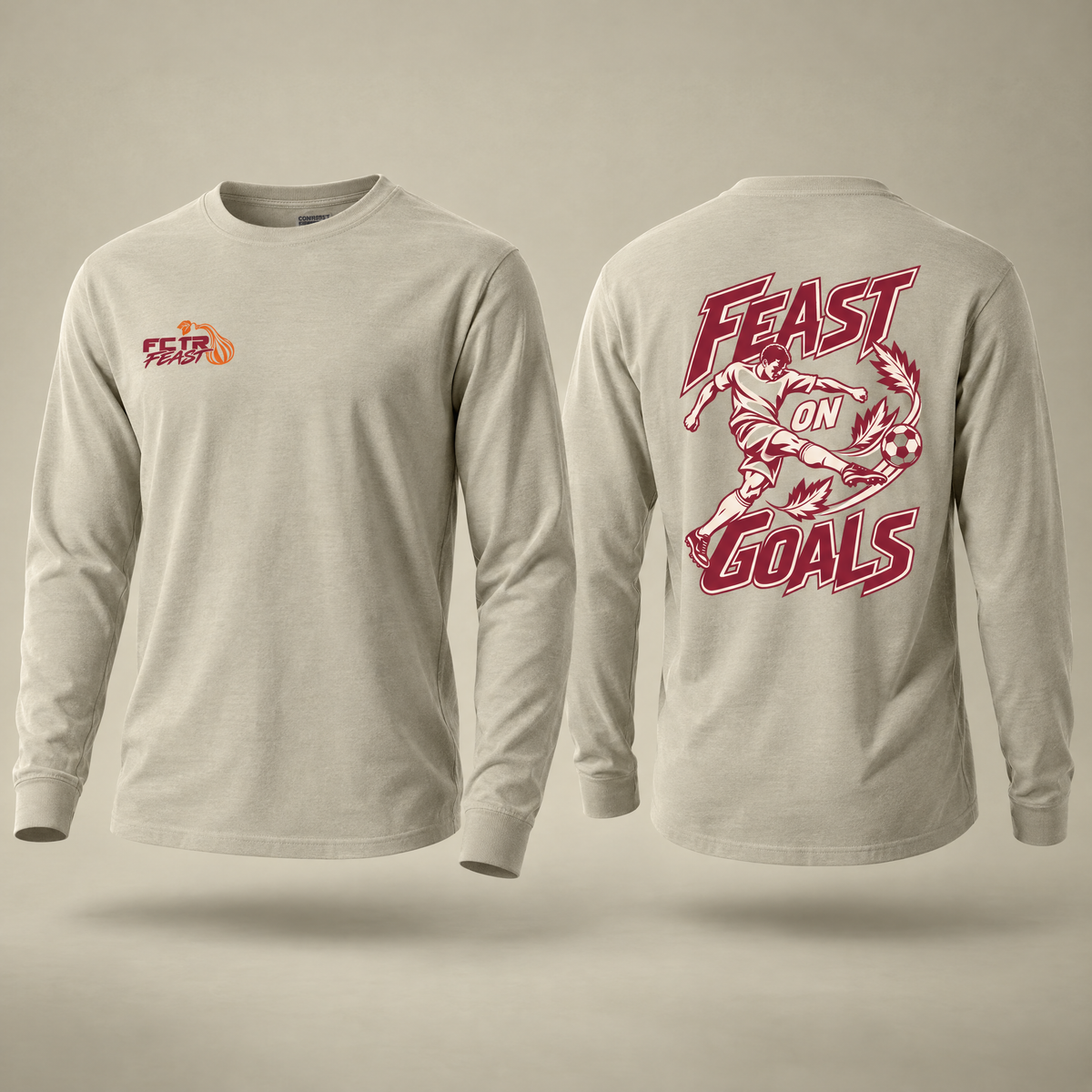 FCTR Feast | Adult Feast on Goals Long Sleeve T-Shirt