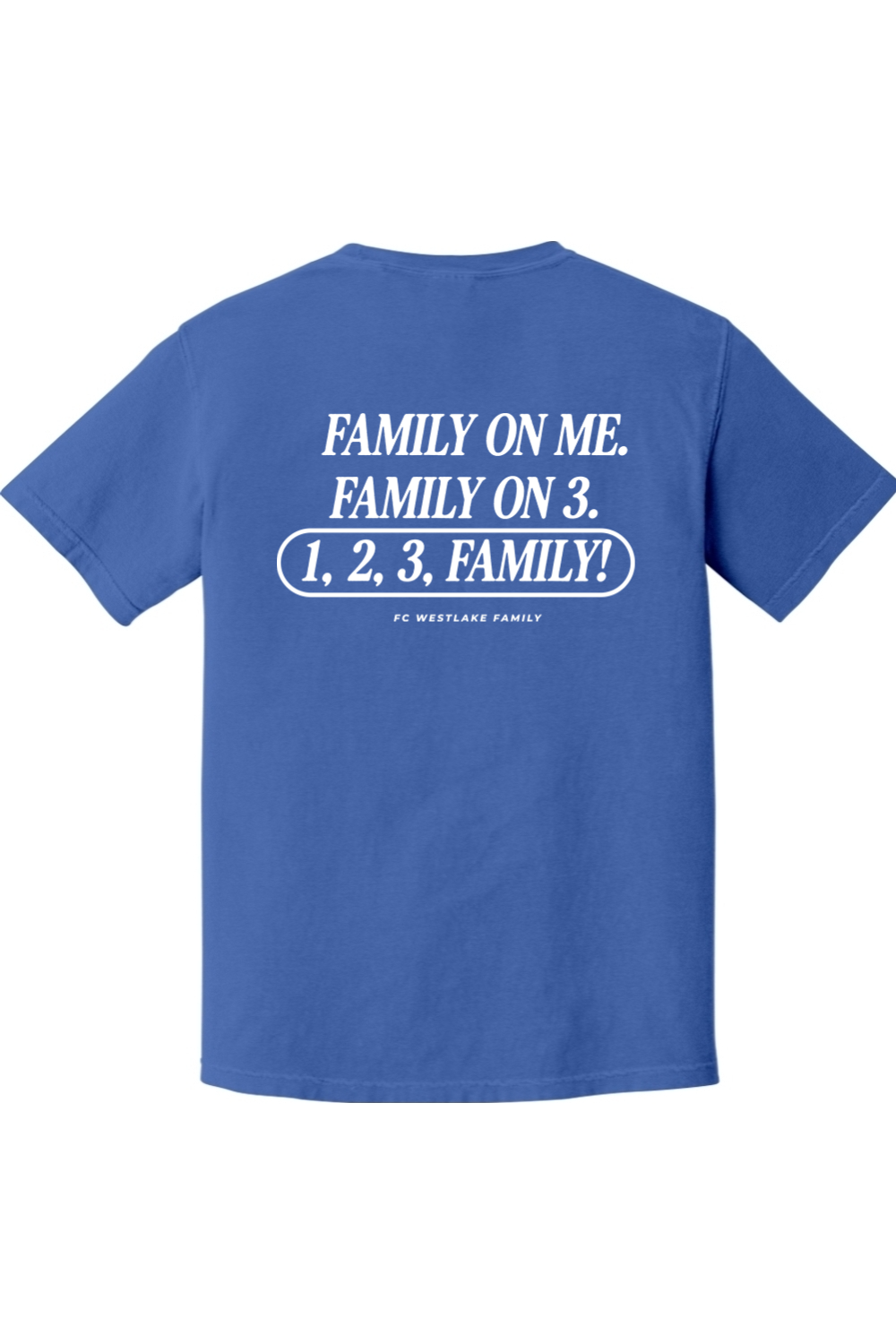 FCW ATX Event | Family Flo Blue Unisex Garment-Dyed Heavyweight T-Shirt