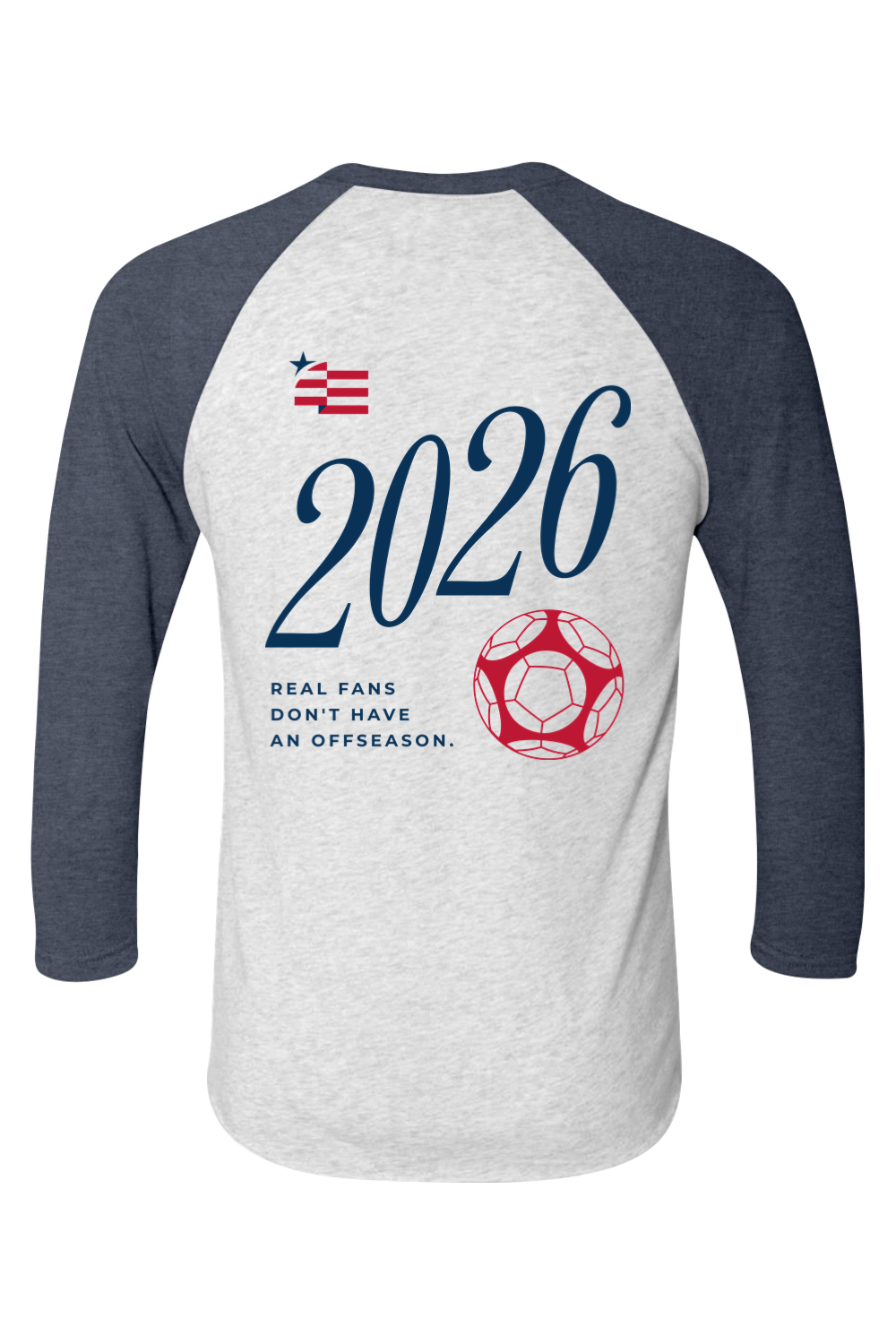 USA 2026 | Unisex Tri-Blend Three-Quarter Sleeve T-Shirt