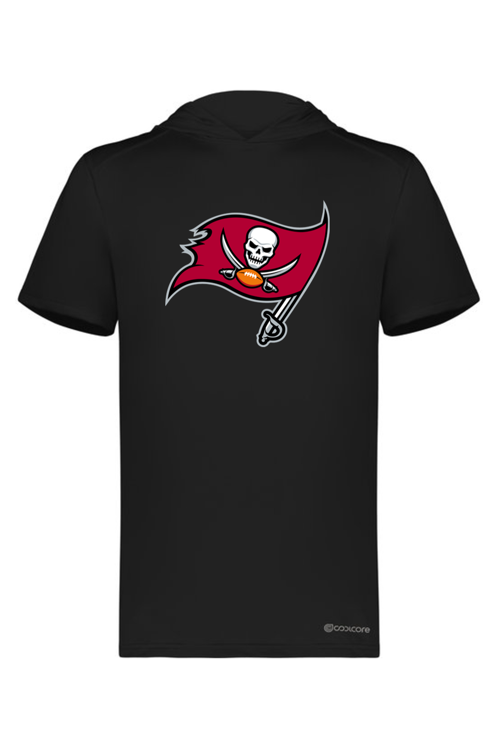 Bucs Football | Holloway Adult Short Sleeve Hoodie Powered by Coolcore