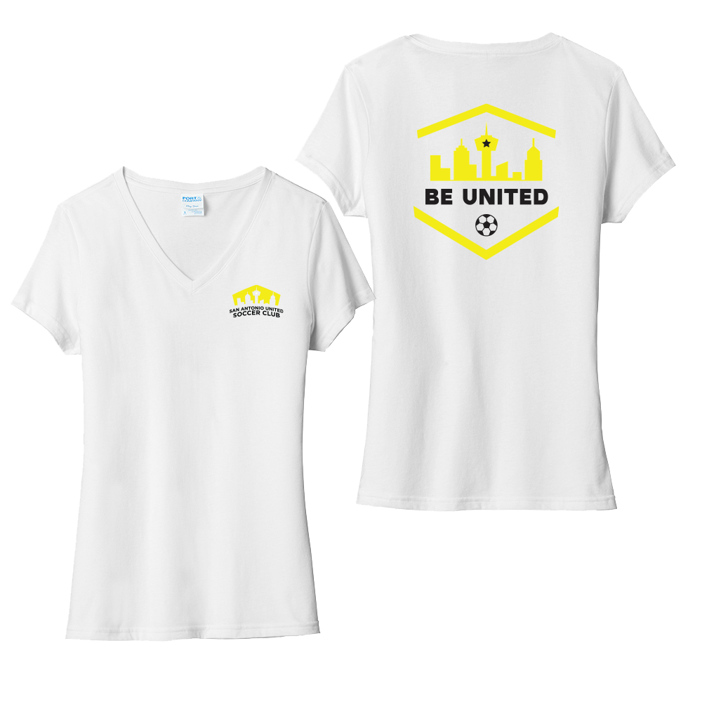 SA United Ladies Tri-Blend V-Neck Tee